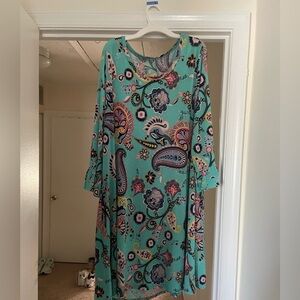 Floral Paisley Print Dress